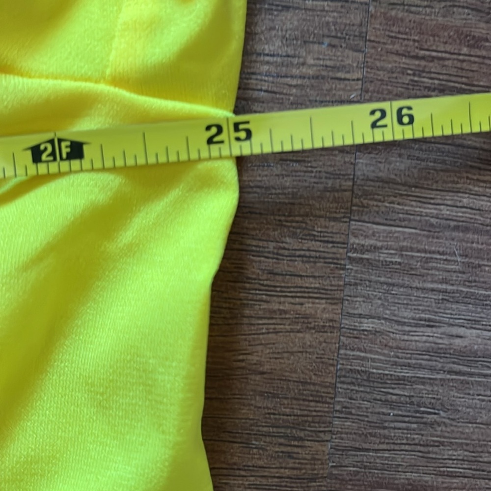 Canary yellow Fabletics front twist long sleeve top - Picture 12 of 13